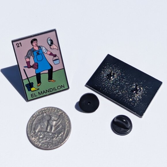 El Mandilon Pin Loteria Pin For Caps Clothing Enamel Badge Mexican Game Pin - Picture 2 of 5